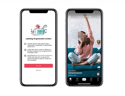 TikTok引入标记和识别使用人工智能工具的新手段
